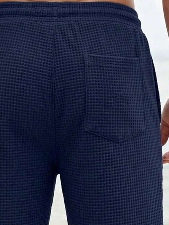 men textured mid rise regular fit short - 22497418 -  Standard Image - 3