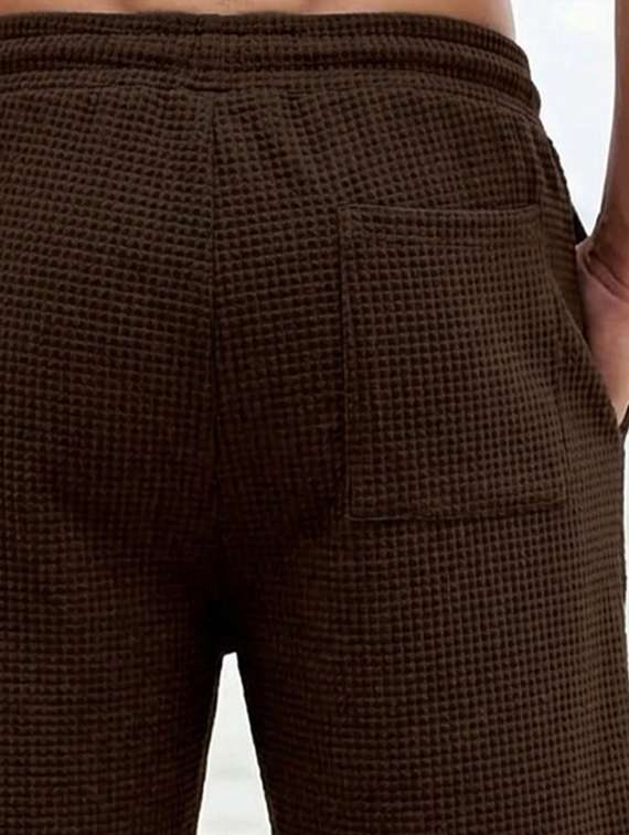 Men Textured Mid Rise Regular Fit Short - 22497419 -  Standard Image - 3