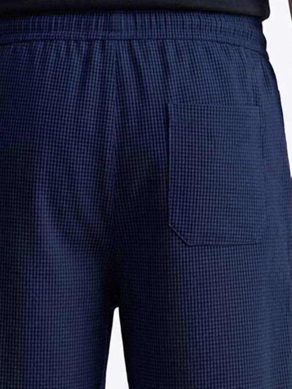 men textured mid rise loose fit short - 22497442 -  Standard Image - 3