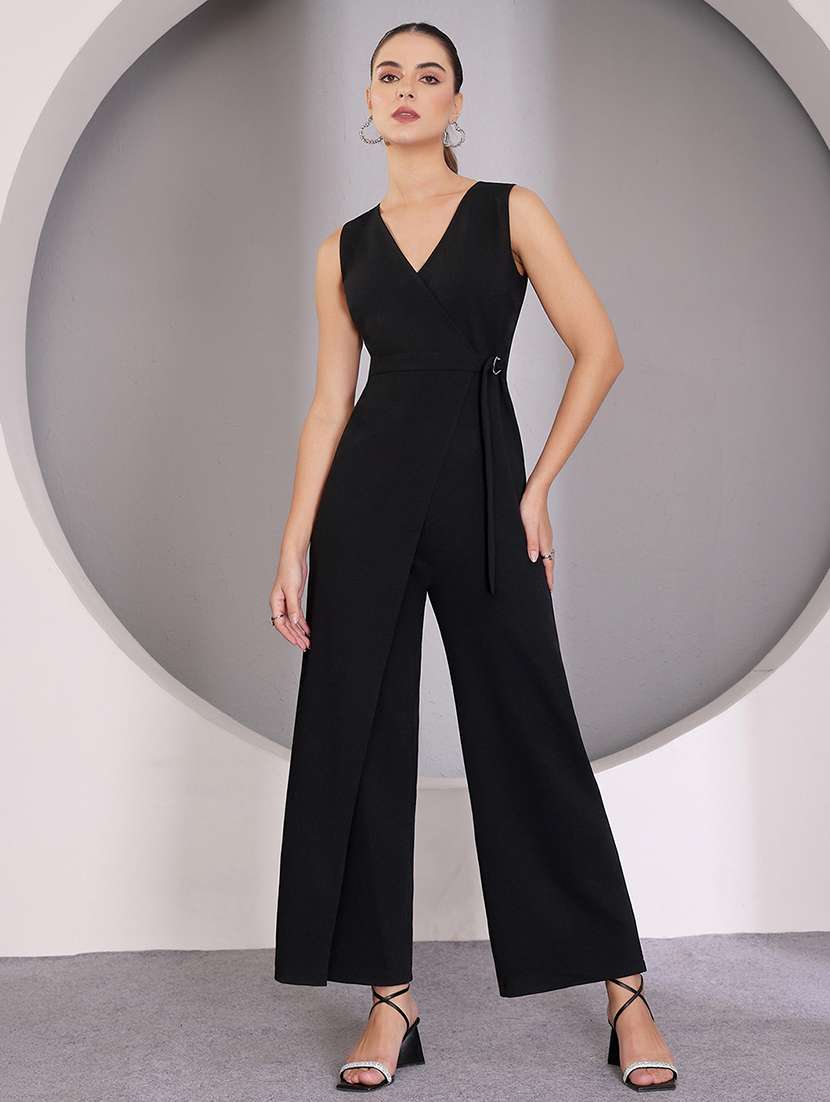 women solid sleeveless full leg jumpsuit - 22497477 -  Standard Image - 5