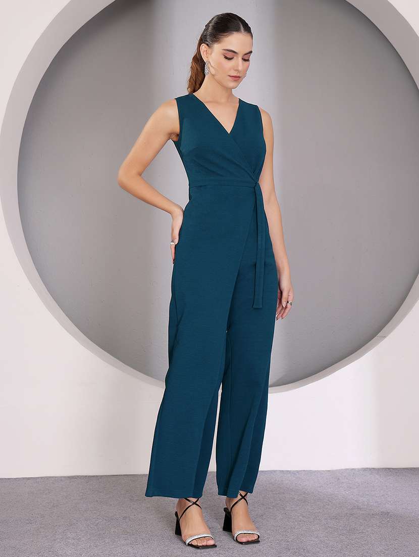 women solid sleeveless full leg jumpsuit - 22497478 -  Standard Image - 3