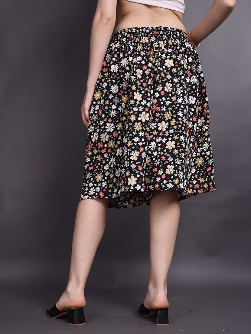women floral printed calf length flared palazzo - 22497571 -  Standard Image - 3