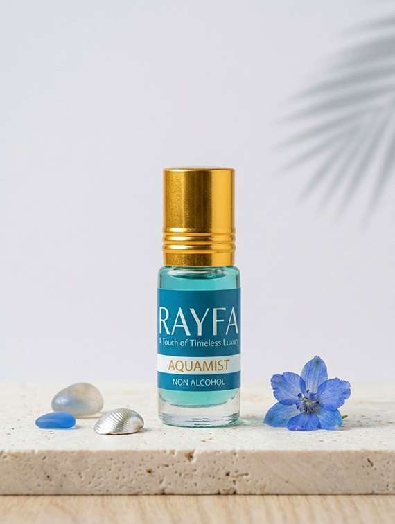 rayfa aquamist attar perfume oil | long lasting fresh aqua fragrance | alcohol free unisex attar | premium concentrated scent