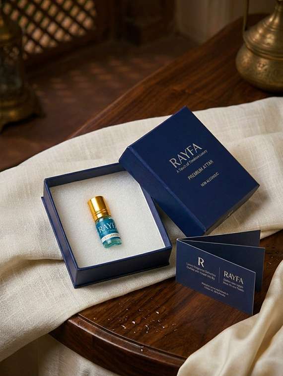 rayfa aquamist attar perfume oil | long lasting fresh aqua fragrance | alcohol free unisex attar | premium concentrated scent - 22497586 -  Standard Image - 5