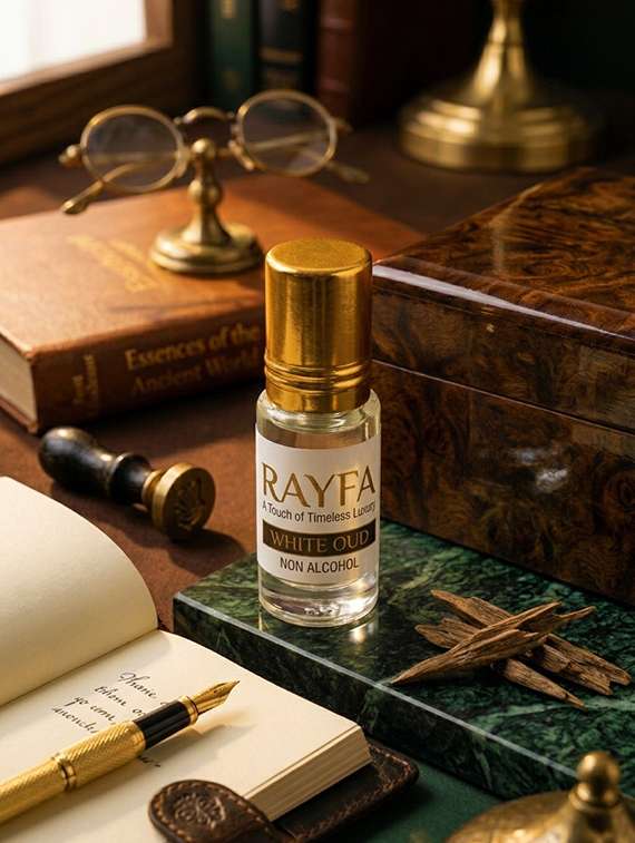 white oudh attar perfume oil | long lasting woody fragrance | alcohol free unisex attar | premium concentrated scent