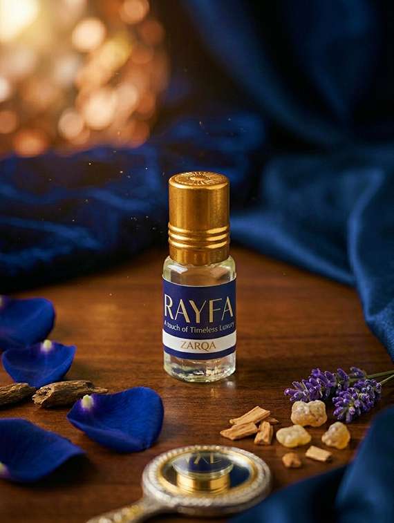 zarqa attar perfume oil | long lasting fresh oriental fragrance | alcohol free unisex attar | premium concentrated scent