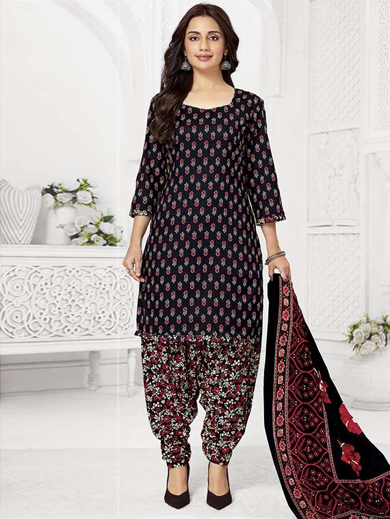 women printed unstitched suit set