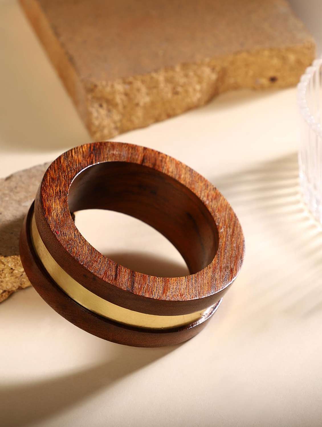 handcrafted wooden bangle for women
