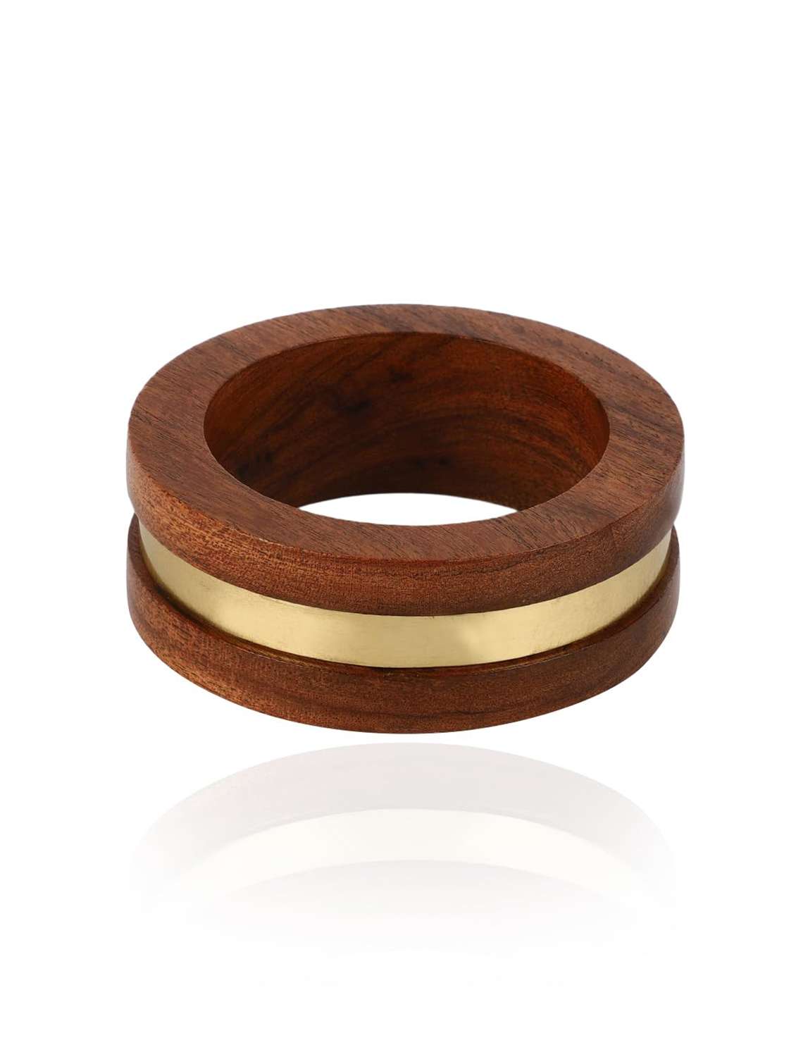 handcrafted wooden bangle for women - 22498104 -  Standard Image - 3