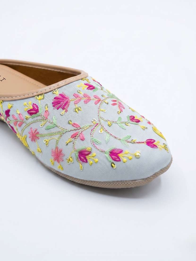 women embroidered slip on mules - 22498149 -  Standard Image - 3