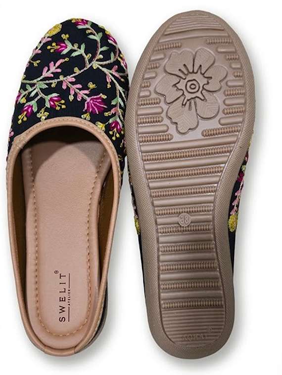 Women Embroidered Slip On Mules - 22498153 -  Standard Image - 3