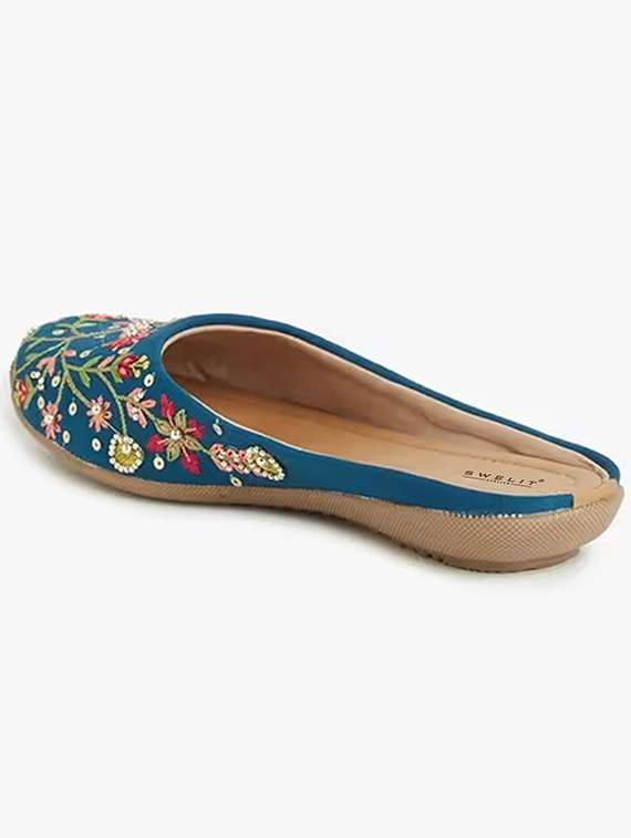 women embroidered slip on mules - 22498160 -  Standard Image - 3