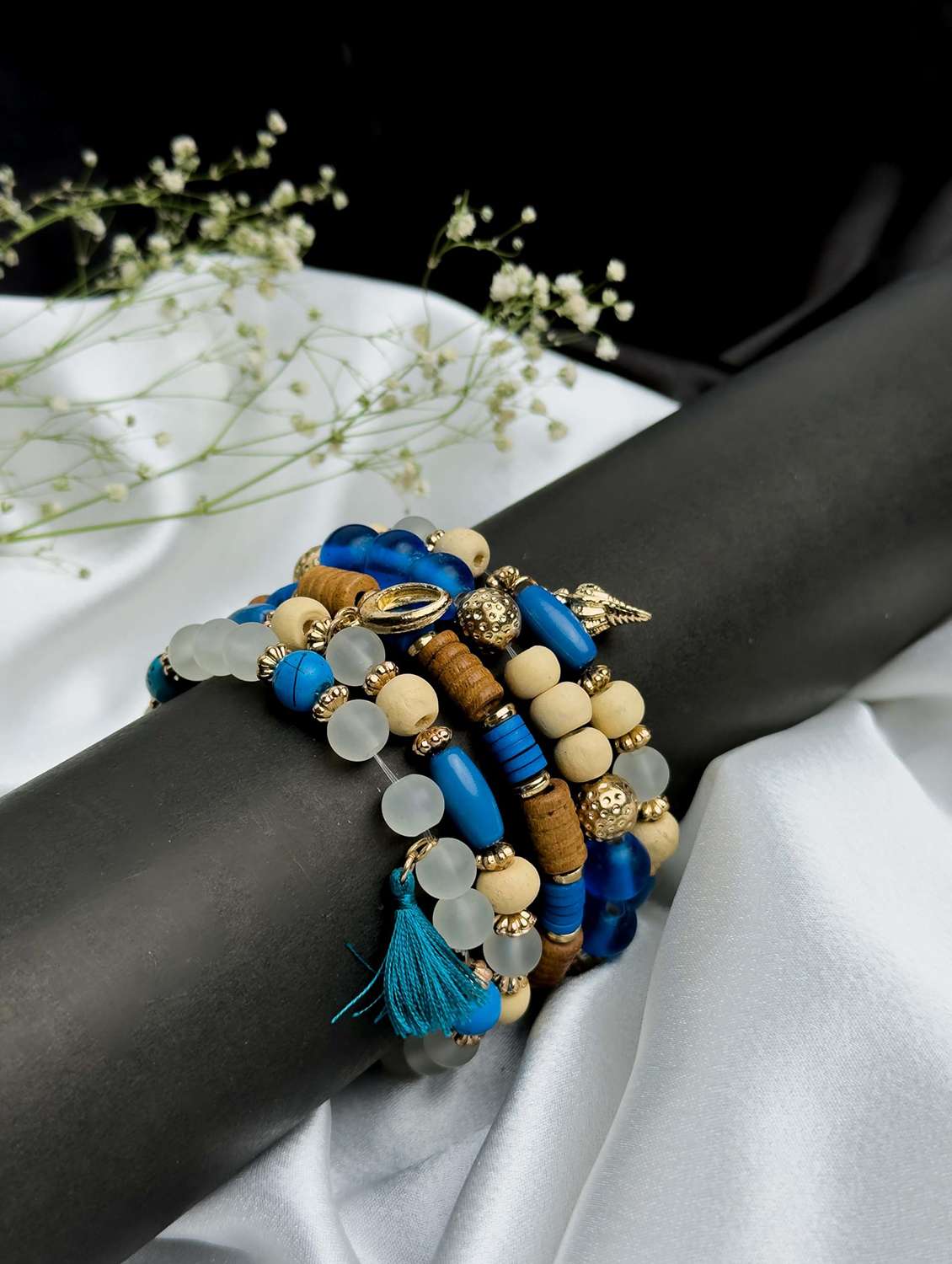  boho beaded bracelet set for women