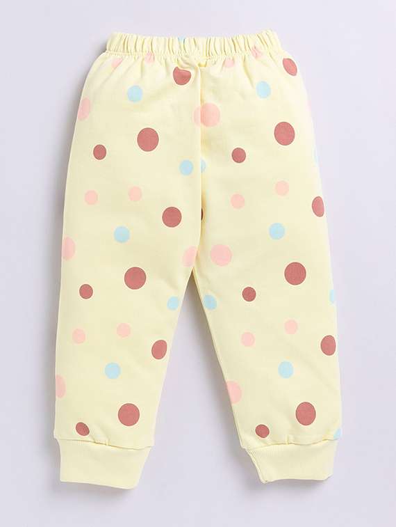 girls polka dots round neck full length set - 22498241 -  Standard Image - 3