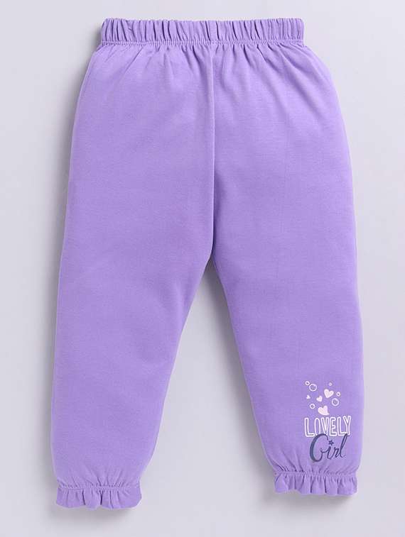 girls printed round neck full length set - 22498259 -  Standard Image - 3