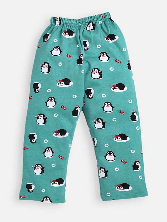 girls printed elastic waist leggings