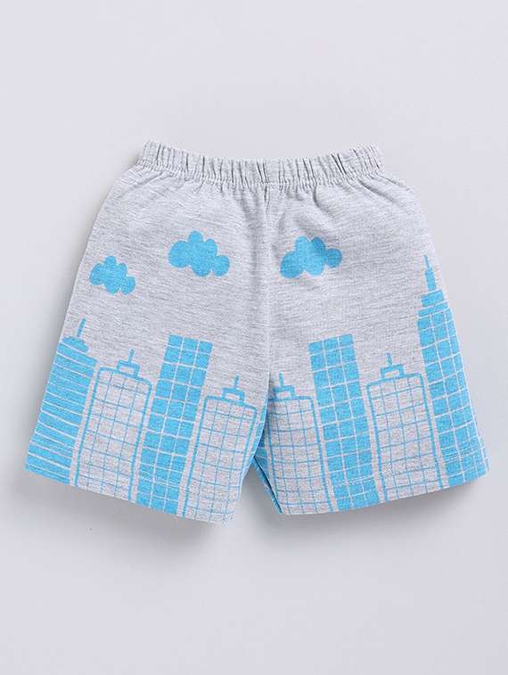 boys printed round neck t-shirt and shorts set - 22498345 -  Standard Image - 3