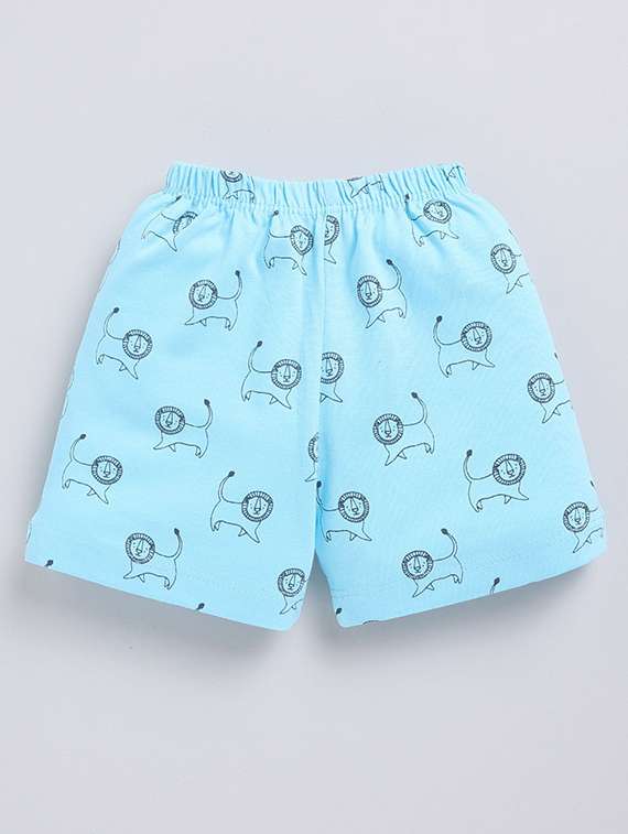 boys printed round neck t-shirt and shorts set - 22498358 -  Standard Image - 3