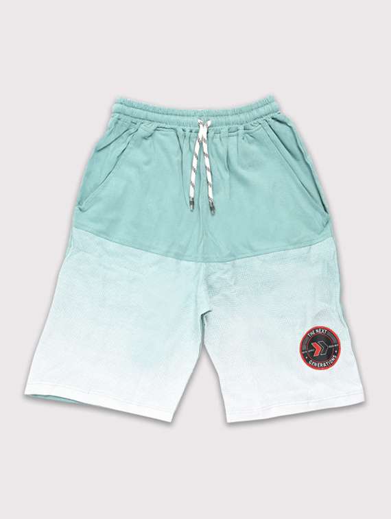 boys colorblock mid rise regular fit shorts