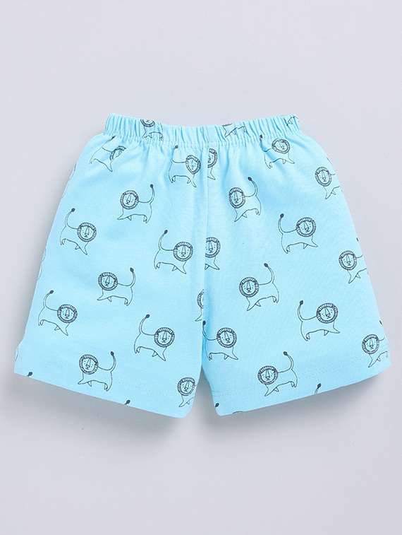 boys printed round neck t-shirt and shorts set - 22498449 -  Standard Image - 3