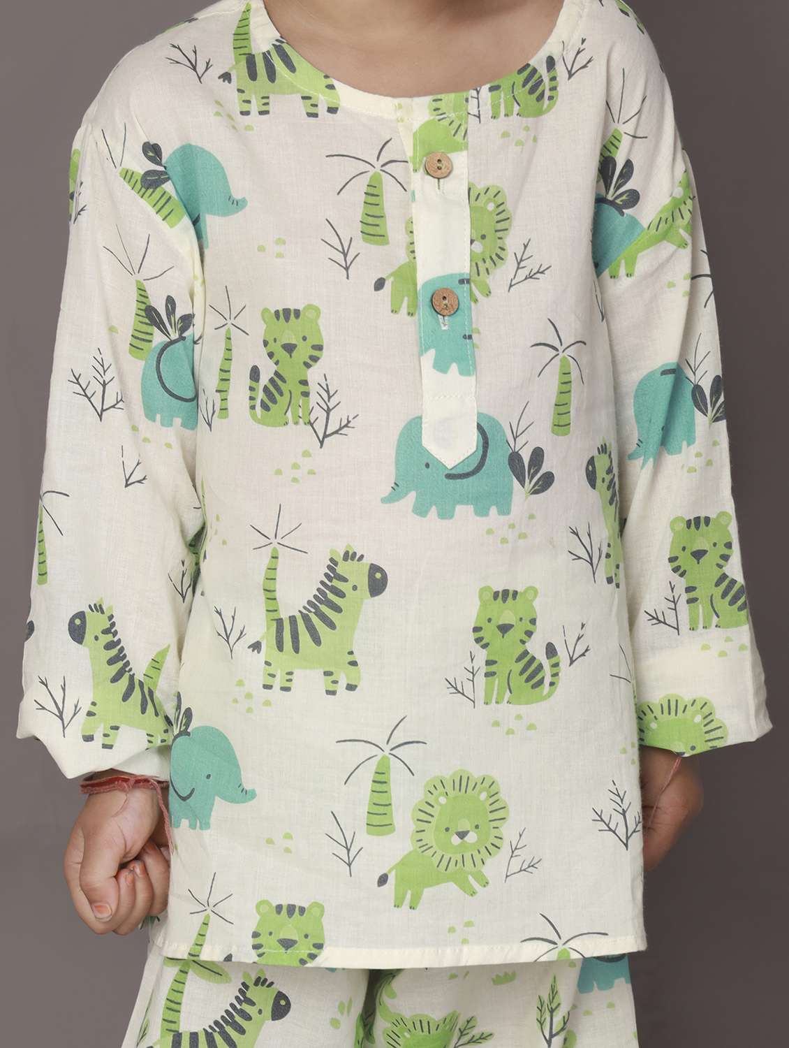 girls printed long sleeve nightwear set - 22498507 -  Standard Image - 3