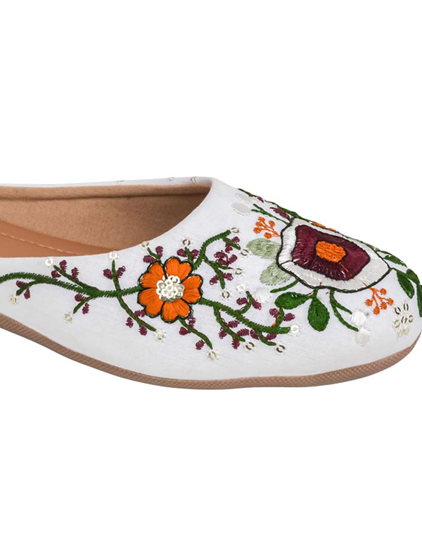 women embroidered slip on mules - 22498599 -  Standard Image - 3