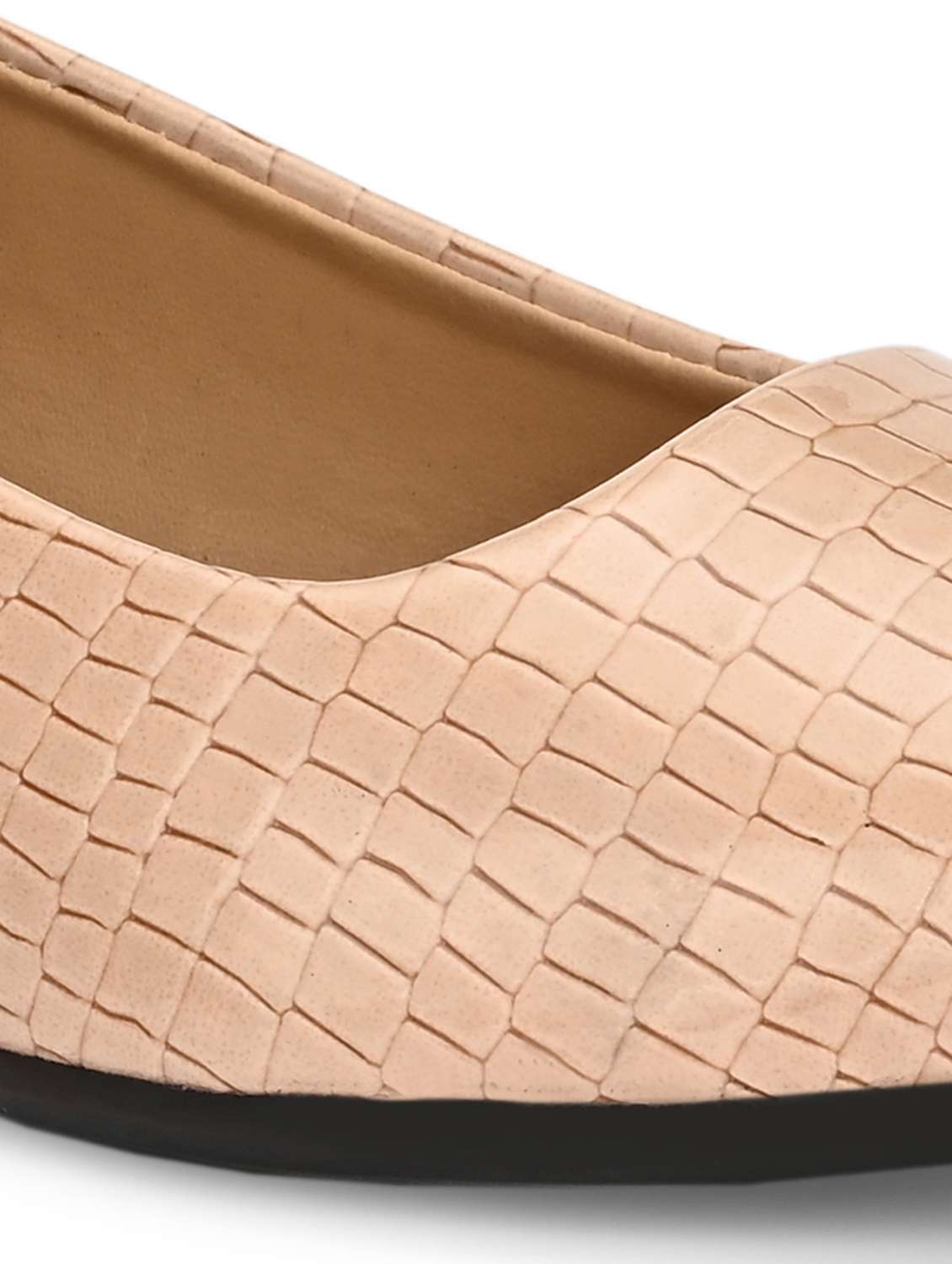 Women Beige Slip On Ballerina - 22498732 -  Standard Image - 5