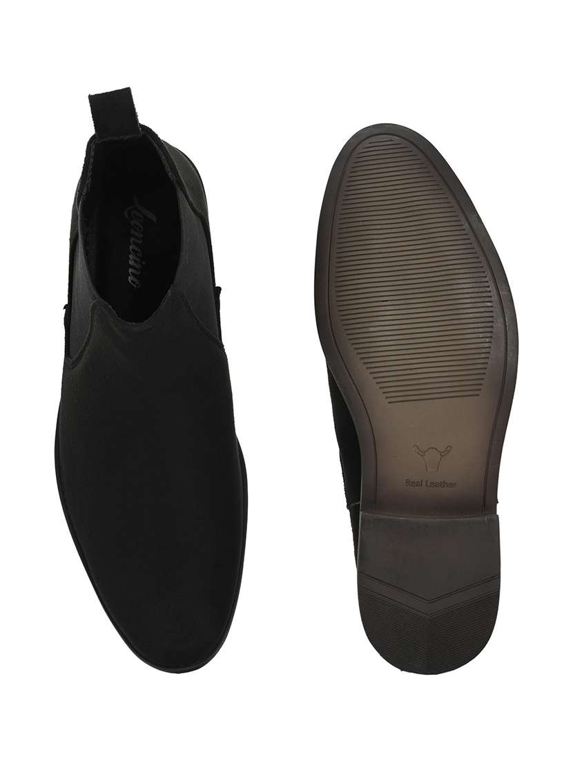 men black slip on boot - 22498894 -  Standard Image - 5