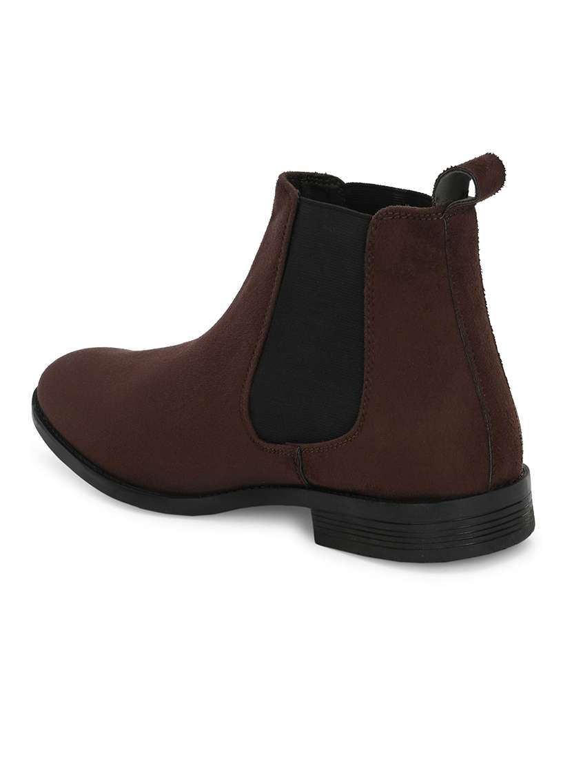men brown slip on boot - 22498896 -  Standard Image - 3