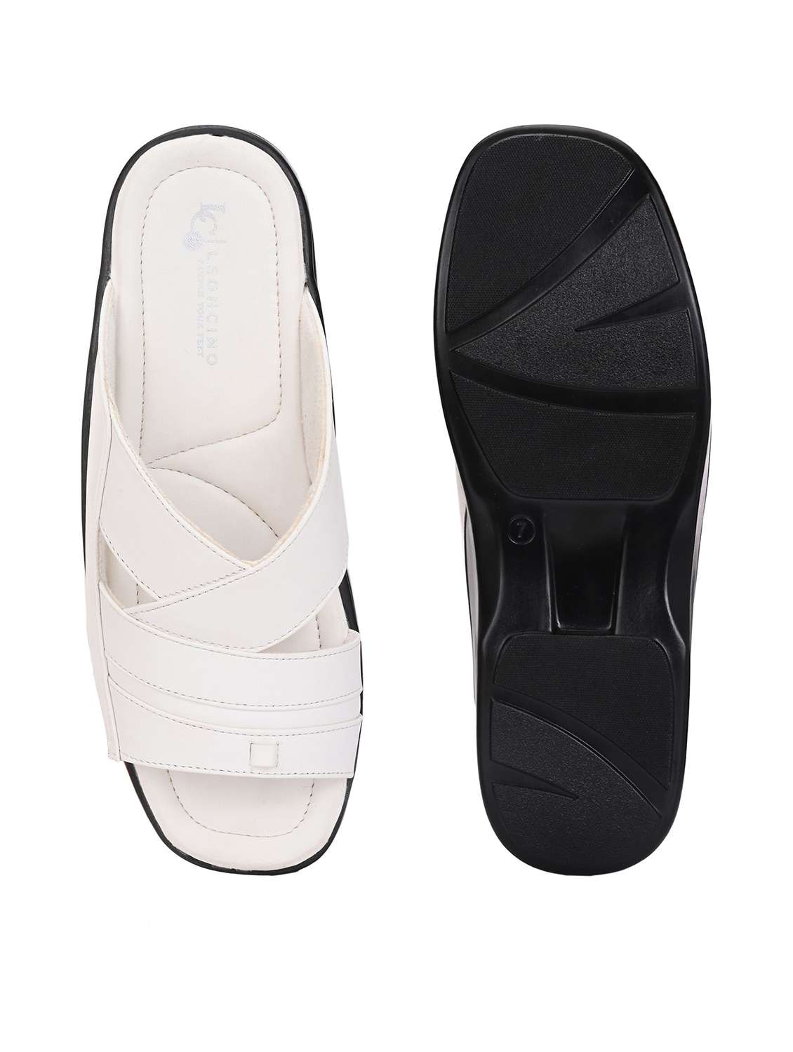 men solid slip on sandal - 22498901 -  Standard Image - 3