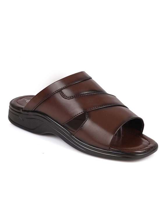 men solid slip on sandal