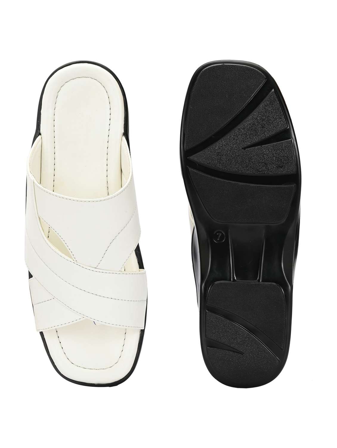 men solid slip on sandal - 22498906 -  Standard Image - 3