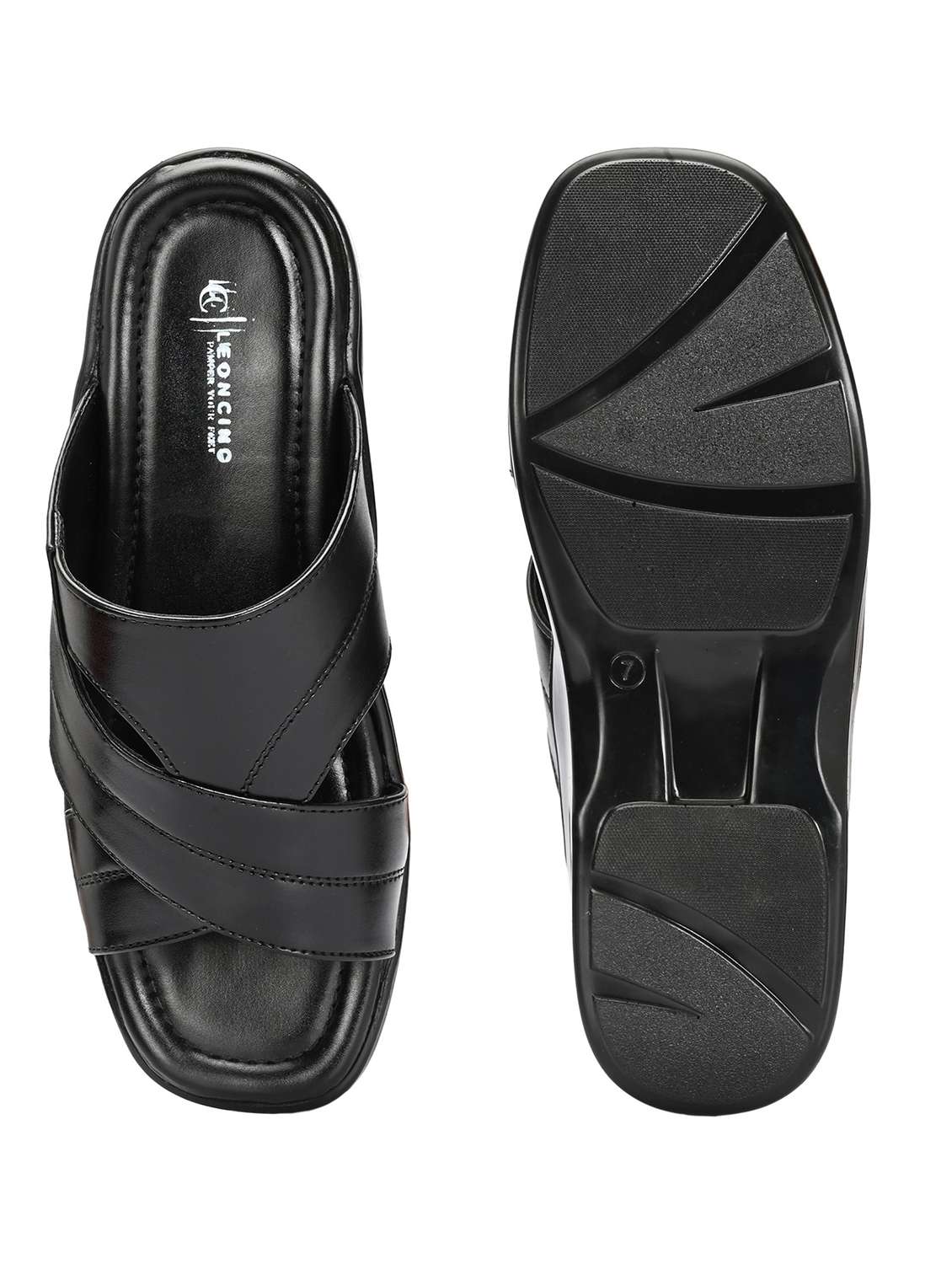 men solid slip on sandal - 22498908 -  Standard Image - 3