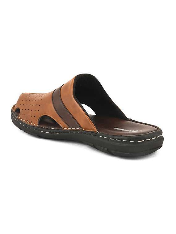 men textured slip on sandal - 22498928 -  Standard Image - 3