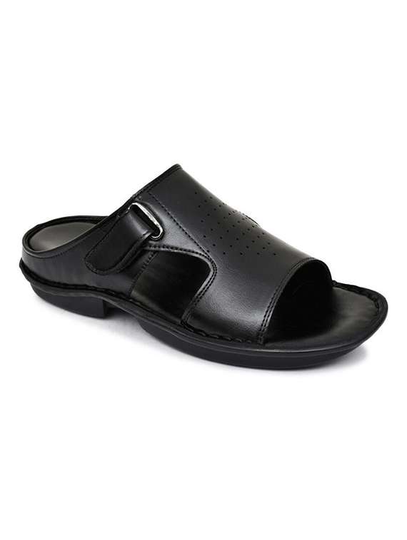 men solid slip on sandal