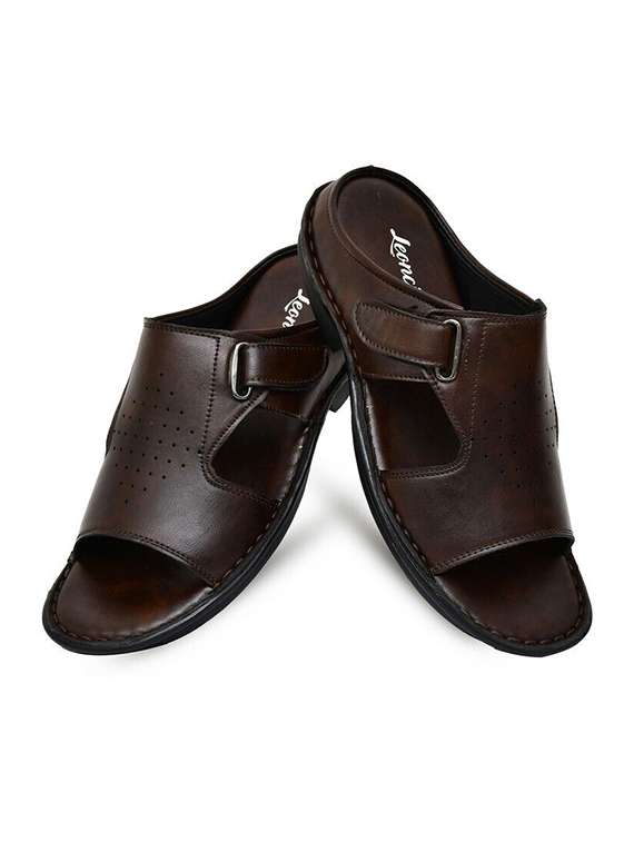 men solid slip on sandal - 22498930 -  Standard Image - 3