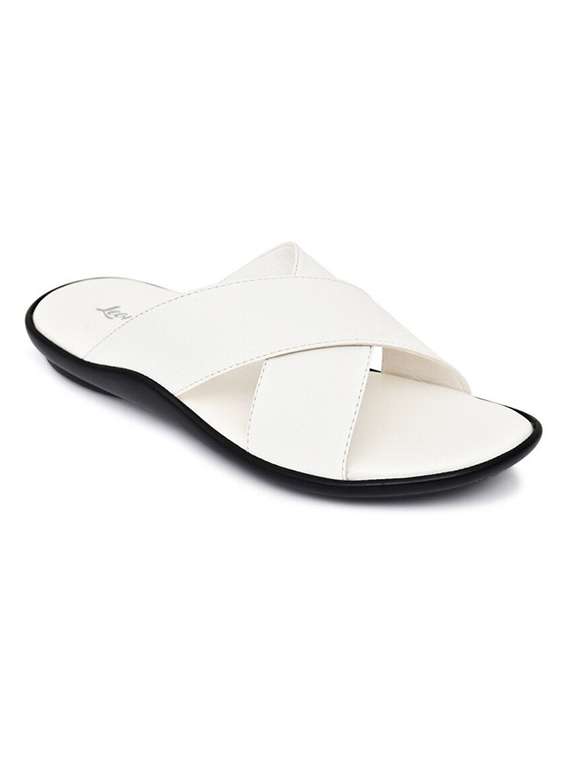 men solid slip on sandal