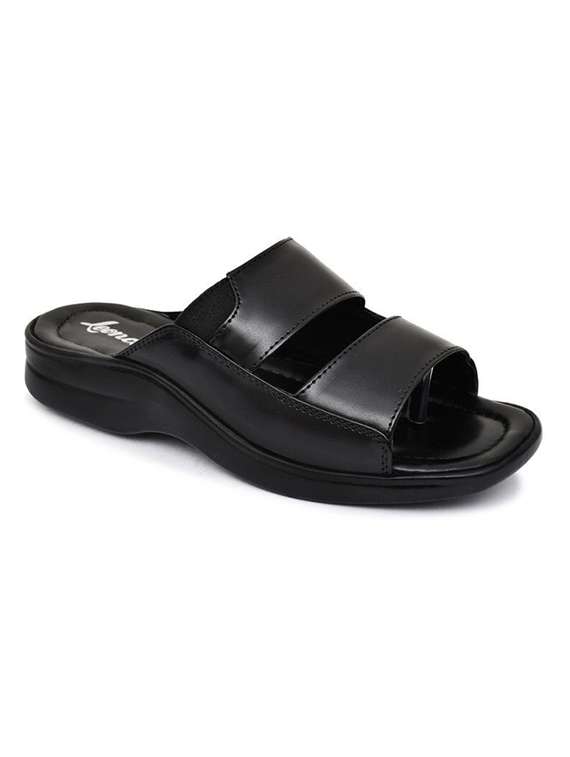 men solid slip on sandal