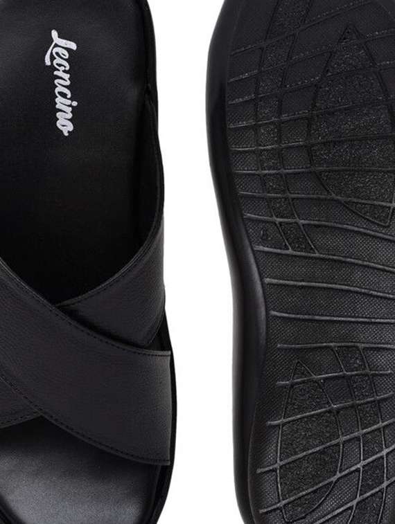 men solid slip on sandal - 22498942 -  Standard Image - 3