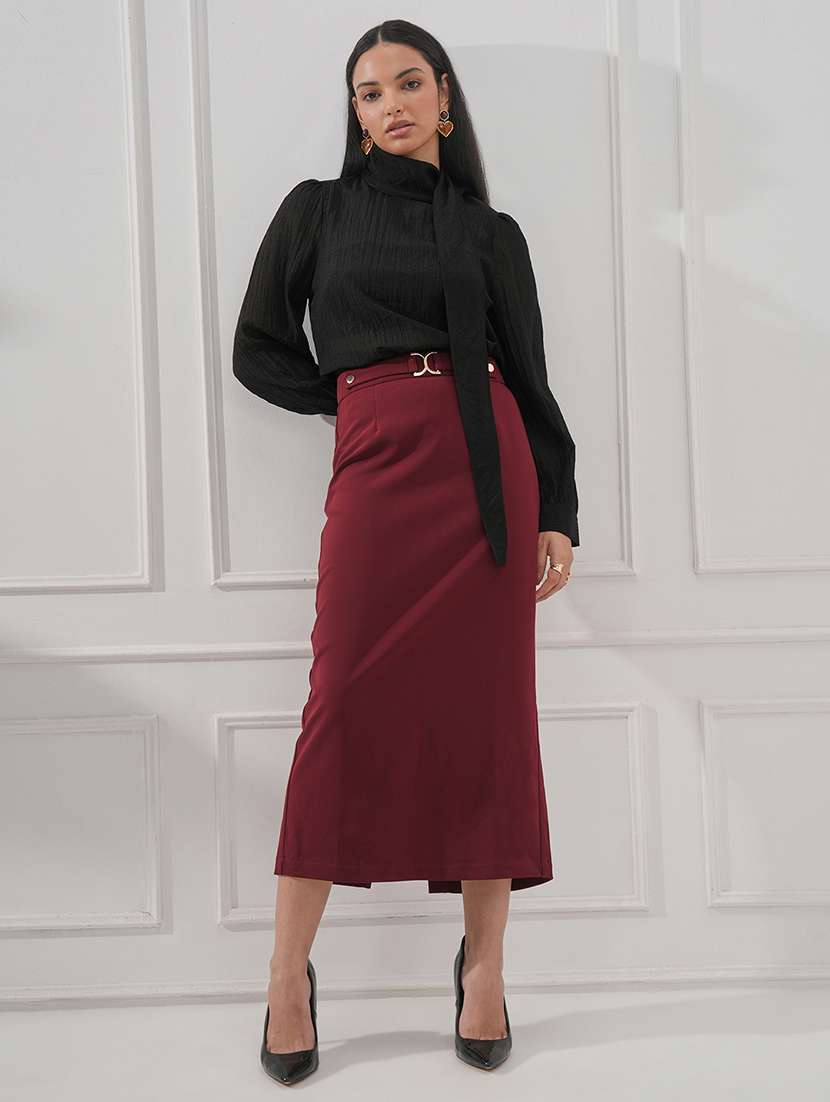 women solid long sleeves regular top - 22499145 -  Standard Image - 5