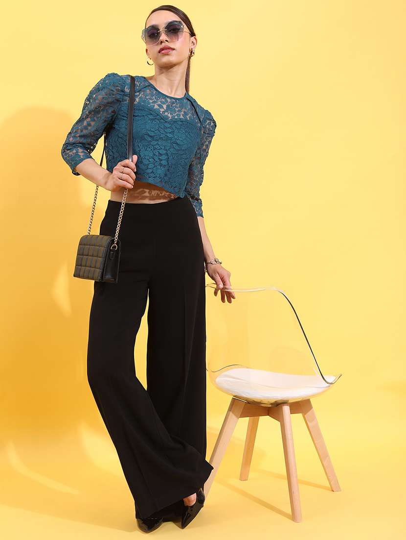 women self design round neck crop top - 22499149 -  Standard Image - 5