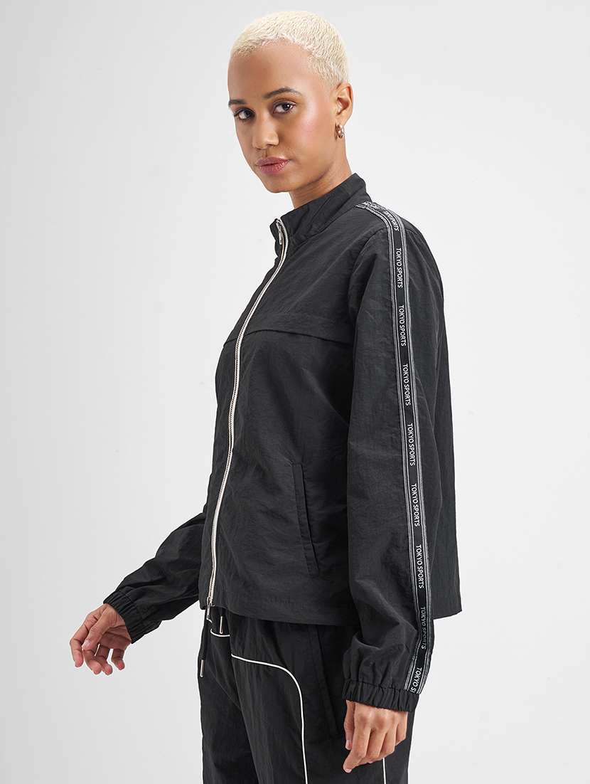 women tapered long sleeves regular jacket - 22499325 -  Standard Image - 3