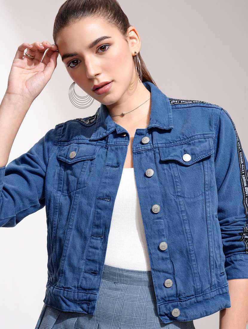 women taped long sleeves jacket
