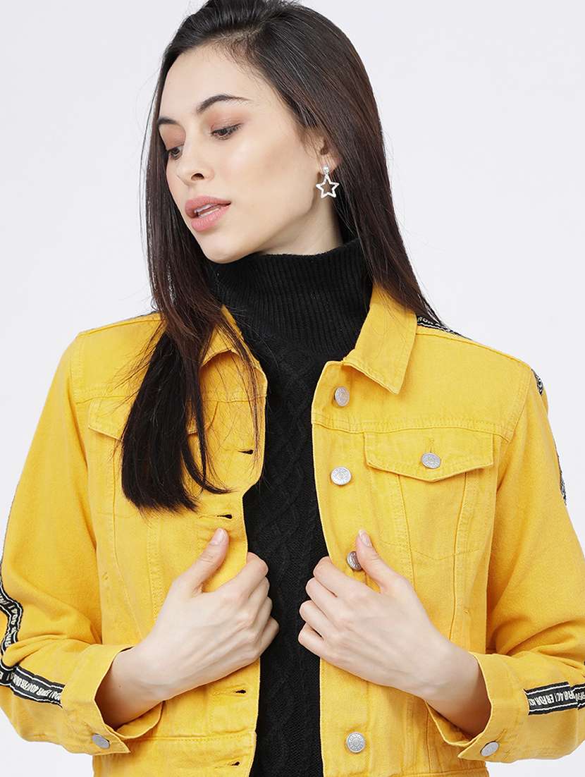 women taped long sleeves jacket