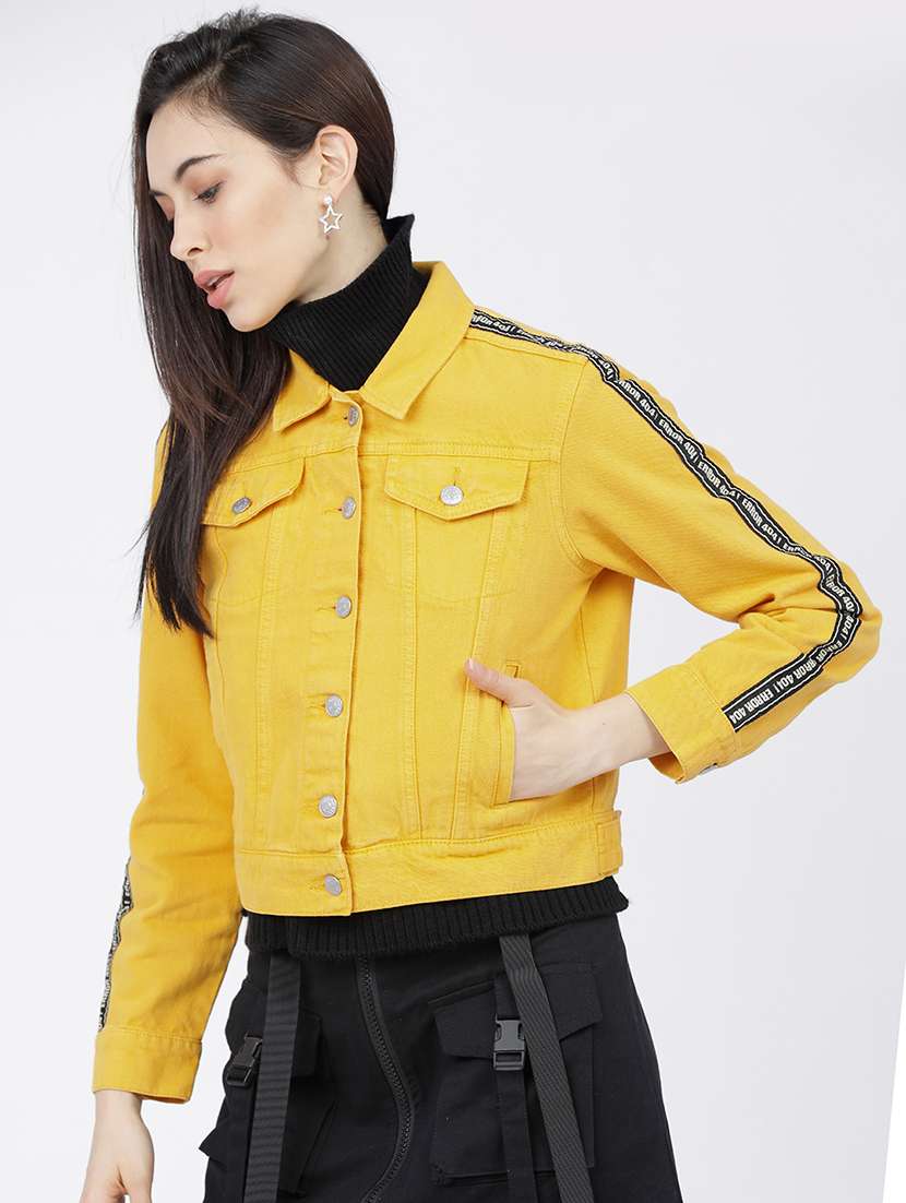 Women Taped Long Sleeves Jacket - 22499339 -  Standard Image - 3