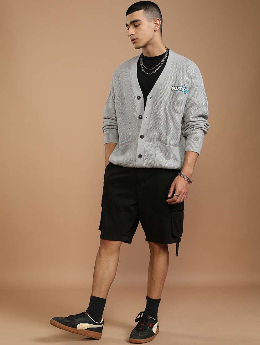 men self design long sleeve cardigan sweater - 22499353 -  Standard Image - 5