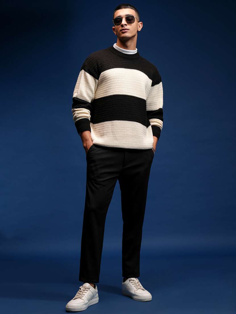 men self design long sleeve pullover sweater - 22499372 -  Standard Image - 5