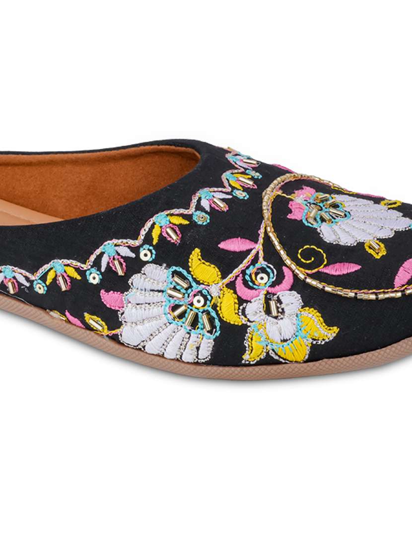 women embroidered slip on mules - 22499461 -  Standard Image - 3