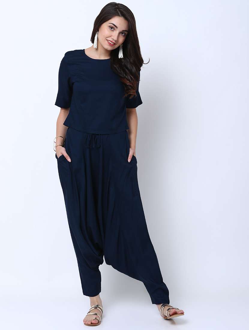 women printed round neck top and dhoti set with shrug - 22499495 -  Standard Image - 5