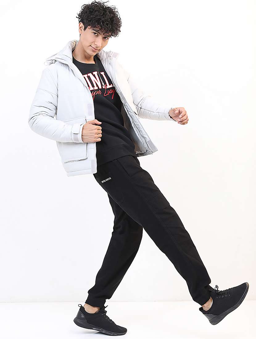 men solid long sleeve regular fit puffer jacket - 22499616 -  Standard Image - 5